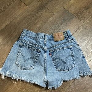 Levi's Light Blue Jean Shorts